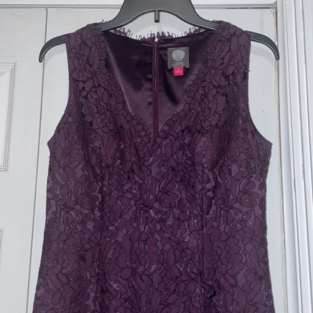 Deep Purple Lace Dress